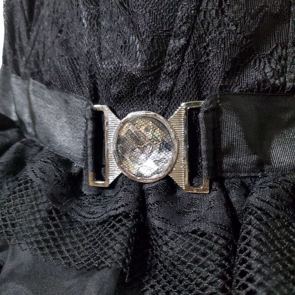 bebe Black Strapless Mini Dress - Picture 3 of 11